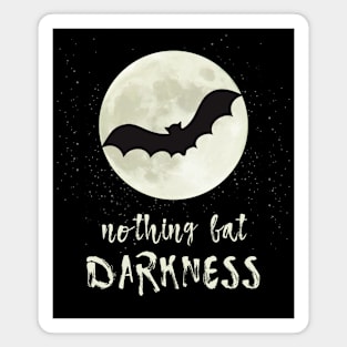 Halloween Saying with Bat Full Moon Horror Magnet